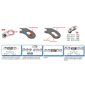 Maillon Rapide chaine Yaban Quik Link QL 9 10 11 vitesses