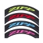 Accessoires roues ZIPP Kit 6 Stickers - pour 1 roue