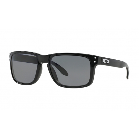 HOLBROOK - POLISHED BLACK - GREY POLARIZED - OO9102-02