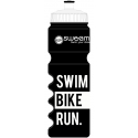 Bidon SWEAMS Swim Bike Run - 750ml - Black White Bidon SWEAMS Swim Bike Run - 750ml - Black White