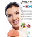 EPONGE VISAGE - ARGILE ROSE - KONJAC KIREI PARIS