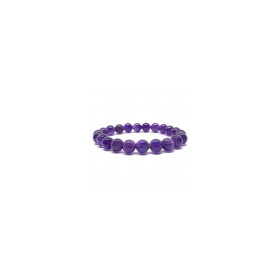 Bracelet Pierres Naturelles AMETHYSTE 8mm - KIREI PARIS BIJOUX