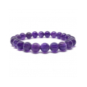 Bracelet Pierres Naturelles AMETHYSTE 8mm - KIREI PARIS BIJOUX