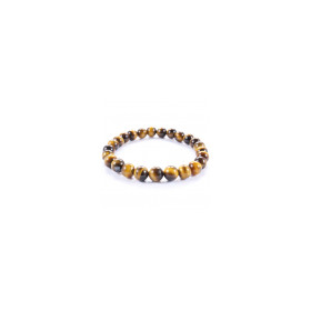 Bracelet Pierres Naturelles OEIL DE TIGRE JAUNE 8mm - KIREI PARIS BIJOUX