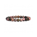 Bracelet Pierres Naturelles RHODONITE 8mm - KIREI PARIS BIJOUX