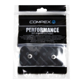 PACK 2 ÉLECTRODES COMPEX EASYSNAP PERFORMANCE 50 X 100 MM - 2 SNAP - NOIR