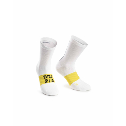ASSOS Spring Fall Socks holy White - Socquettes cycliste Mi Saison 