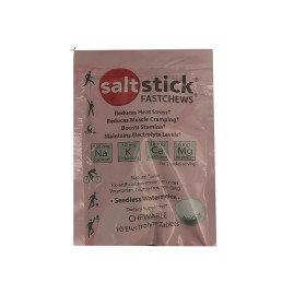 Pastilles electrolyte à croquer SALTSTICK Fastchew - saveur Pêche - 10 pastilles