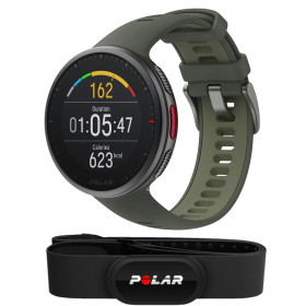 VANTAGE V2 VERT - PACK H10+ - Montre GPS Running avec Ceinture cardiaque premium incluse