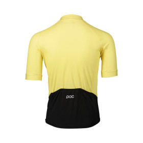 Maillot manche courte Homme POC Essential Road Logo Jersey - Lt Sulfur Yellow - Sulfur Yellow