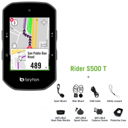 BRYTON RIDER S500 T ( avec capteurs cardiaques et cadences) - Compteur GPS