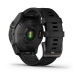 GARMIN Fenix 7 Sapphire Solar Titane - Carbon Gray DLC avec bracelet noir - Montre GPS Running