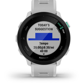 GARMIN Forerunner 55 Blanche - Montre GPS Running