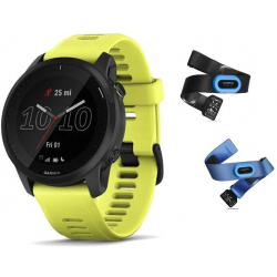 GARMIN Forerunner 945 LTE Pack Triathlon - noire avec bracelet (avec ceintures Hrm Tri et Hrm Swim) - Montre GPS Running Triat