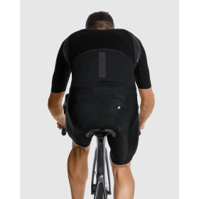 ASSOS EQUIPE RS Spring Fall Jersey Targa - Black - Maillot manche courte mi saison 