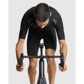 ASSOS EQUIPE RS Spring Fall Jersey Targa - Black - Maillot manche courte mi saison 