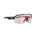 Lunettes AZR Photochromique Kromic Sky RX Noire Mate / Ecran Hydrophobe Irise Rouge