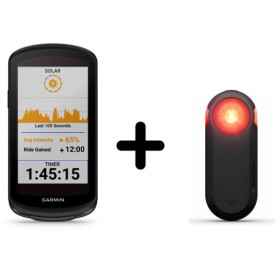 COMBO Garmin Edge 1040 SOLAR + Varia RTL 515 feu arriere connecté