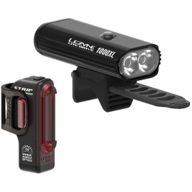 LEZYNE LITE 1000 XL + STRIP PRO - ECLAIRAGE AVANT et ARRIERE