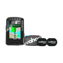 Wahoo ELEMNT ROAM V2 Bundle (Ceinture Cardio TickR Gen2 + Capteur RPM cadence et vitesse) - Compteur GPS pour vélo 