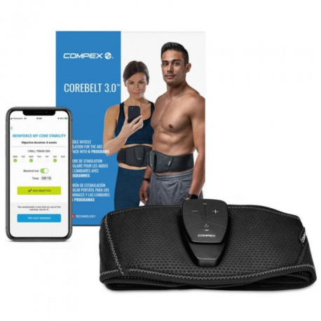 COMPEX COREBELT 3.0 - Ceinture de Stimulation Musculaire avec Coaching Intégré à l'Application