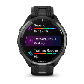 GARMIN Forerunner 965 Noire avec bracelet en silicone noir/gris - Montre GPS Running 