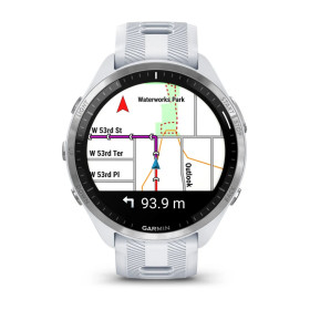 GARMIN Forerunner 965 blanche  avec bracelet en silicone blanc/gris - Montre GPS Running 