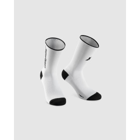 ASSOS RS Socks SUPERLEGER Low - White - Socquettes Cycliste été ultra légères 