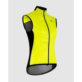 ASSOS UMA GT Wind Vest C2 - Optic Yellow - Veste Cycliste Pluie et Coupe Vent Femme