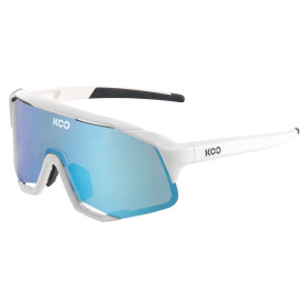 Koo DEMOS MIRROR White / Turquoise - Lunettes Solaires Cyclisme