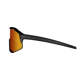 Koo DEMOS MIRROR Black Matt / Red - Lunettes Solaires Cyclisme