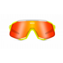 Koo DEMOS MIRROR Capsule Collection LUCE - Yellow Fluo White - Lunettes Solaires Cyclisme