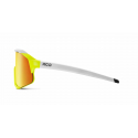 Koo DEMOS MIRROR Capsule Collection LUCE - Yellow Fluo White - Lunettes Solaires Cyclisme