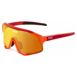 Koo DEMOS MIRROR Capsule Collection LUCE - Orange Fluo Red - Lunettes Solaires Cyclisme