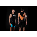 ZEROD SPEEDSUIT Elite BLACK / ATOLL / ORANGE HOMME - Singlet Triathlon Homme 