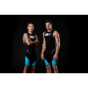 ZEROD SPEEDSUIT Elite BLACK / ATOLL / ORANGE HOMME - Singlet Triathlon Homme 