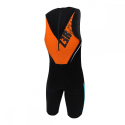 ZEROD SPEEDSUIT Elite BLACK / ATOLL / ORANGE HOMME - Singlet Triathlon Homme 