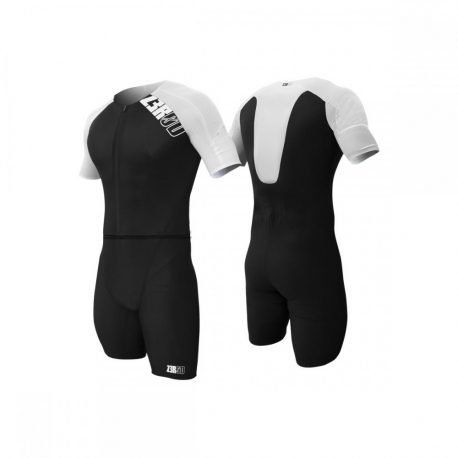 ZEROD TTSUIT Elite Homme Black White - Trifonction Triathlon Homme 