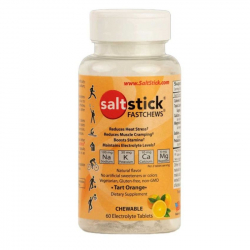 SALTSTICK Fastchews Orange - Boite de 60 pastilles electrolyte à croquer