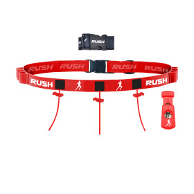 Ceinture porte dossard RUSH Energy Race belt avec 3 points de fixation et 6 porte gels