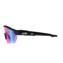 Lunettes AZR Race Rx Noire Mate / Ecran Hydrophobe Vermillon Bleu Multicouche