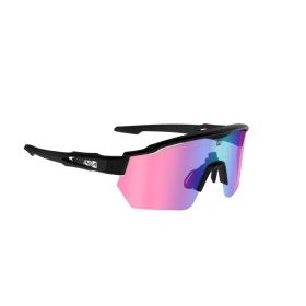 Lunettes AZR Race Rx Noire Mate / Ecran Hydrophobe Vermillon Bleu Multicouche