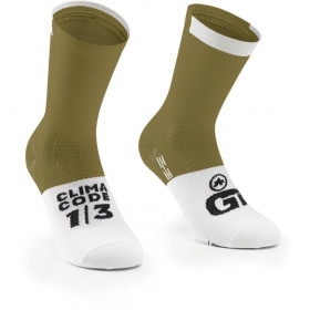 ASSOS GT SOCKS C2 Millenio Ocher  - Socquettes cycliste