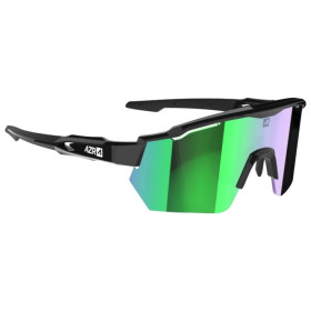 Lunettes AZR Race Rx Carbone Mate / Ecran hydrophobe Vert Multicouche