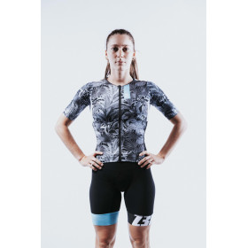 Trifonction Triathlon ZEROD TTSuit RACER FEMME Tropadelic  Avec Manches 