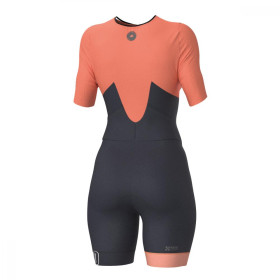 Trifonction Triathlon ZEROD TTSuit RACER FEMME Fusion Coral Avec Manches 