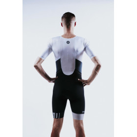 Trifonction Triathlon ZEROD TTSuit RACER HOMME Faded Mariniere  Avec Manches 