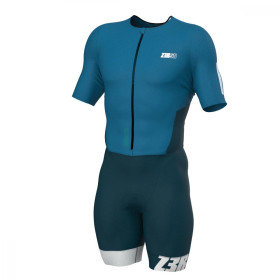 Trifonction Triathlon ZEROD TTSuit RACER HOMME Deep Ocean Avec Manches 