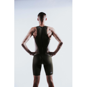 Trifonction Triathlon ZEROD RACER Homme CEDAR GREEN sans manches 