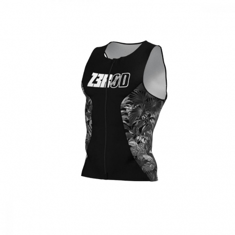 ZEROD Racer  SINGLET Homme Tropadelic sans manches   - Singlet Triathlon Homme 